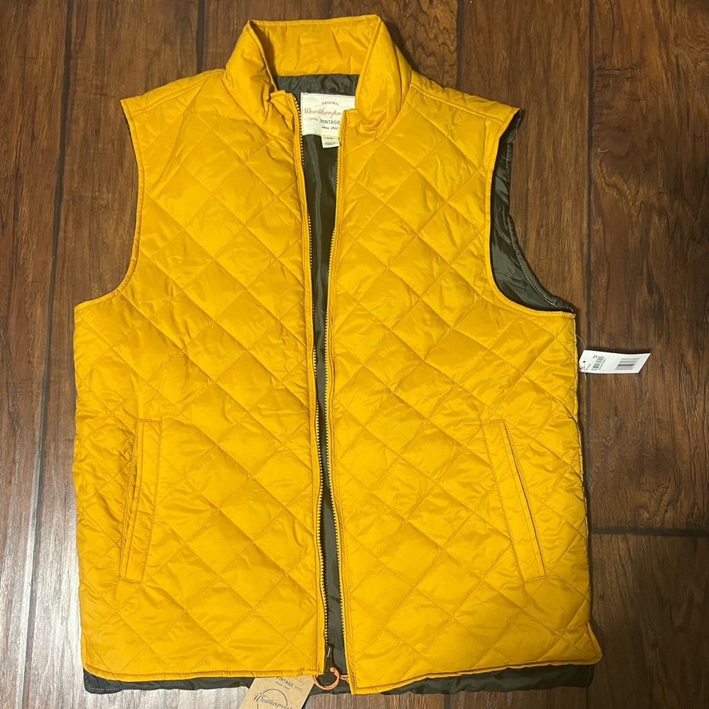NWT Men’s Mustard Yellow Vest size L